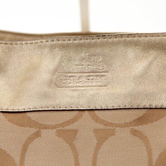 COACH Zoe Canvas Signature C Buckle Hobo Shoulder Handbag - H0868-12657 - Picture 13 of 16